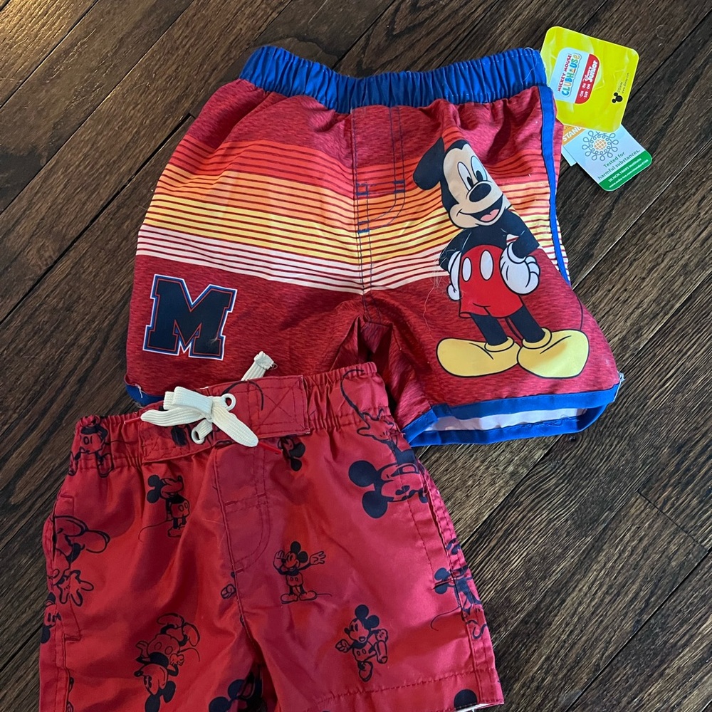 Set of 2 Mickey Mouse bathing suits- toddler